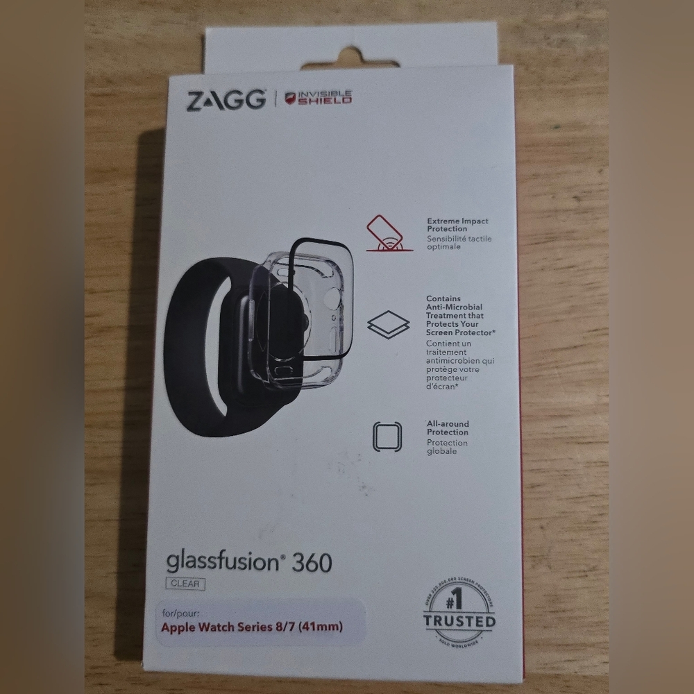 ZAGG GlassFusion 360 Clear Protective Case for Apple Watch Series 8/7 (41mm)